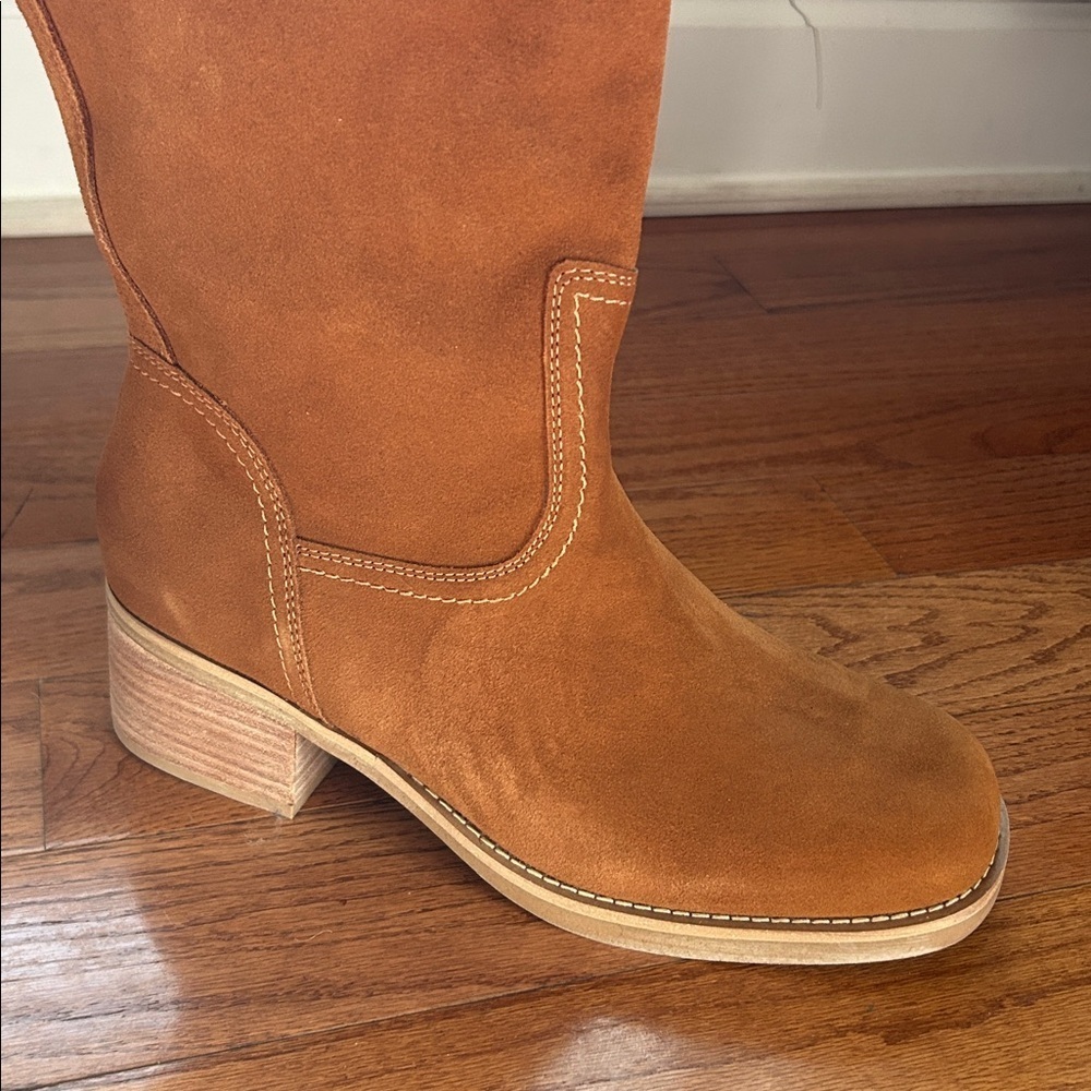 NEW Blondo Christian Waterproof Boot Women's Size 11 Tan Suede Tall MSRP $229 - Picture 9 of 12